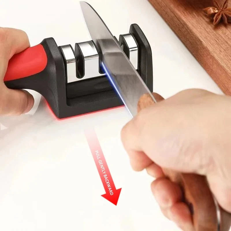3-Stage Kitchen Knife Sharpener