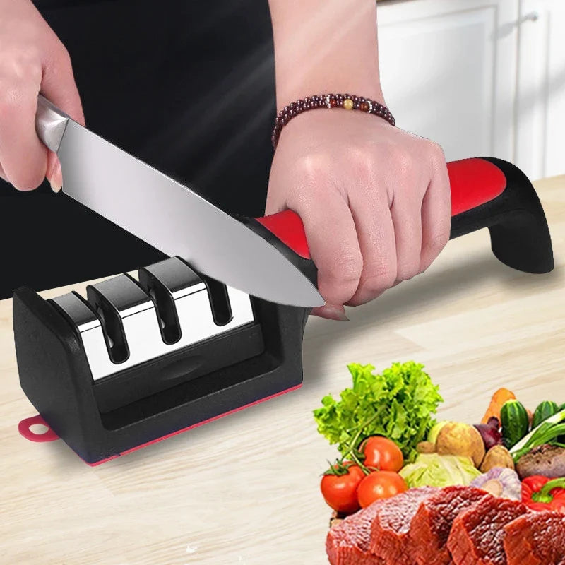 3-Stage Kitchen Knife Sharpener
