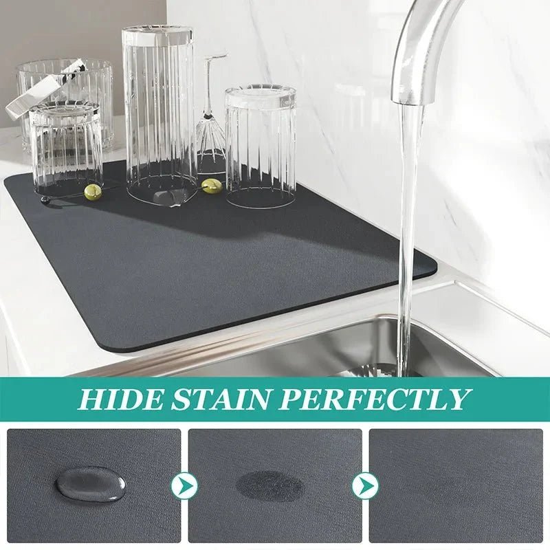 Anti-Slip Kitchen Drying Mat — Super Absorbent & Quick Dry - NovaNest
