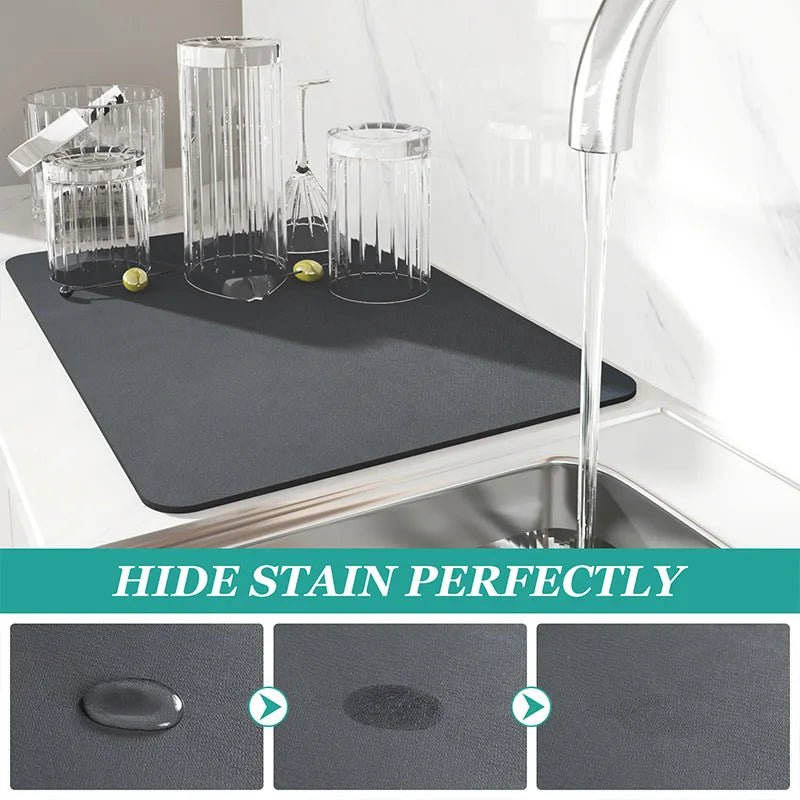 Anti-Slip Kitchen Drying Mat — Super Absorbent & Quick Dry - NovaNest