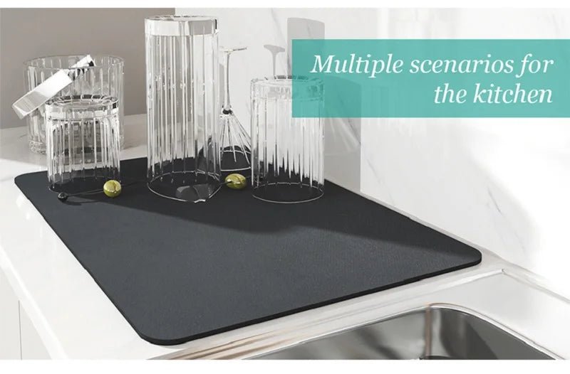 Anti-Slip Kitchen Drying Mat — Super Absorbent & Quick Dry - NovaNest