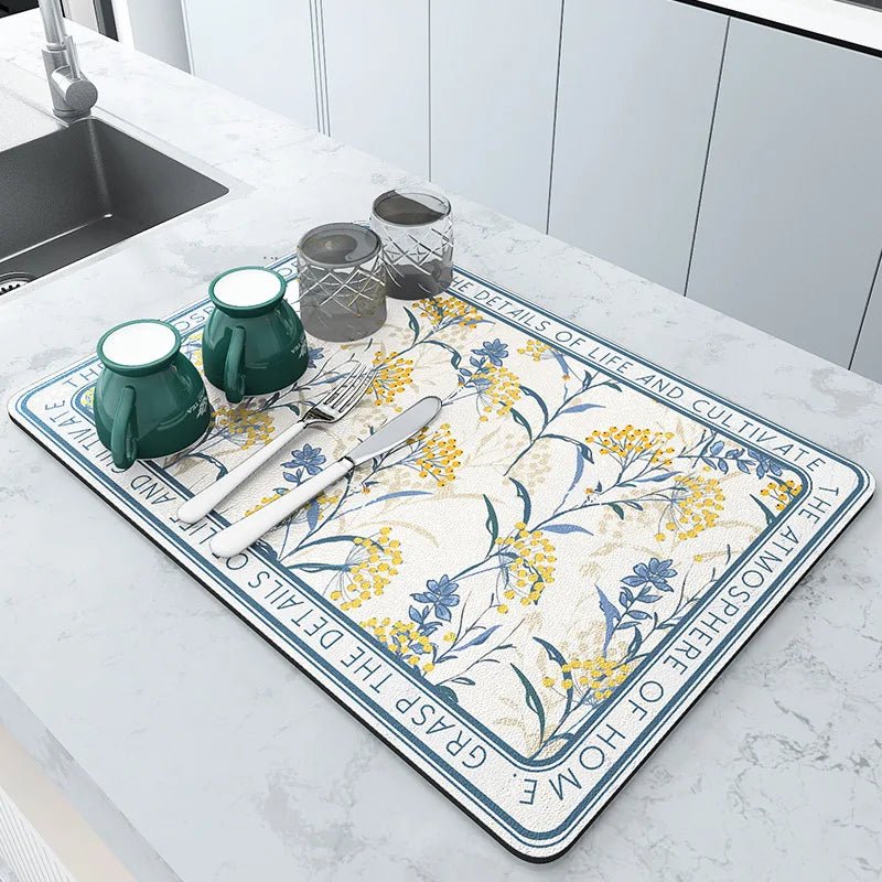 Anti-Slip Kitchen Drying Mat — Super Absorbent & Quick Dry - NovaNest