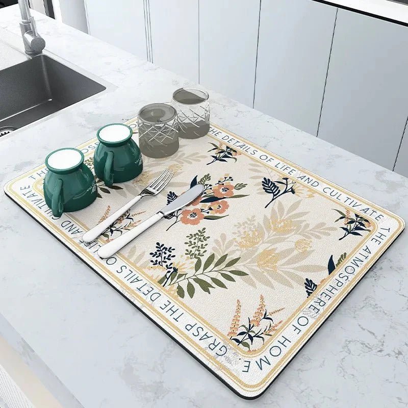 Anti-Slip Kitchen Drying Mat — Super Absorbent & Quick Dry - NovaNest