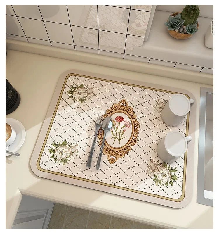 Anti-Slip Kitchen Drying Mat — Super Absorbent & Quick Dry - NovaNest