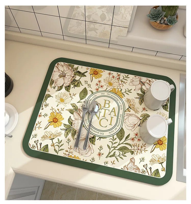 Anti-Slip Kitchen Drying Mat — Super Absorbent & Quick Dry - NovaNest