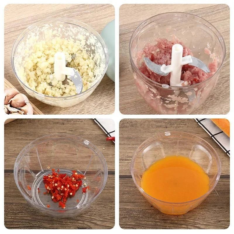 Manual Garlic & Vegetable Chopper - NovaNest