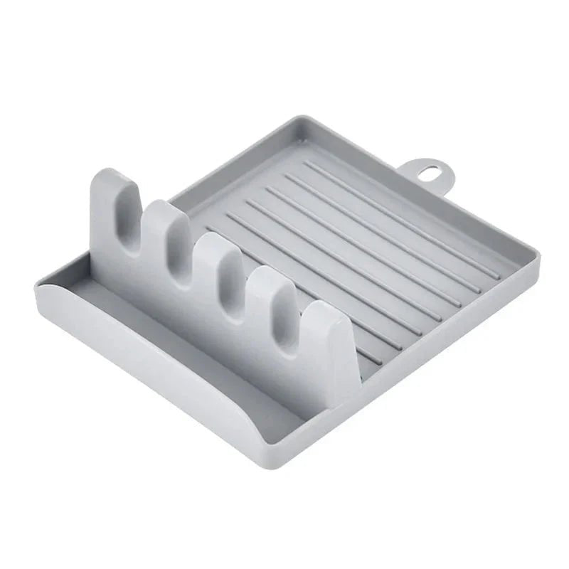 Non-Slip Kitchen Utensil Holder — Spoon & Spatula Rack - NovaNest