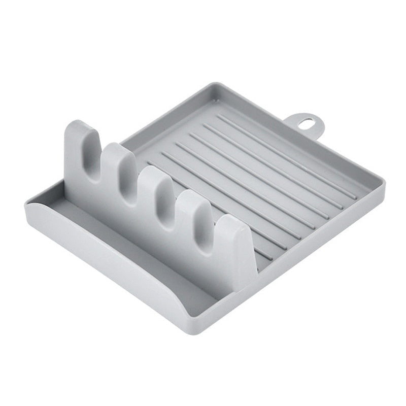 Non-Slip Kitchen Utensil Holder — Spoon & Spatula Rack - NovaNest