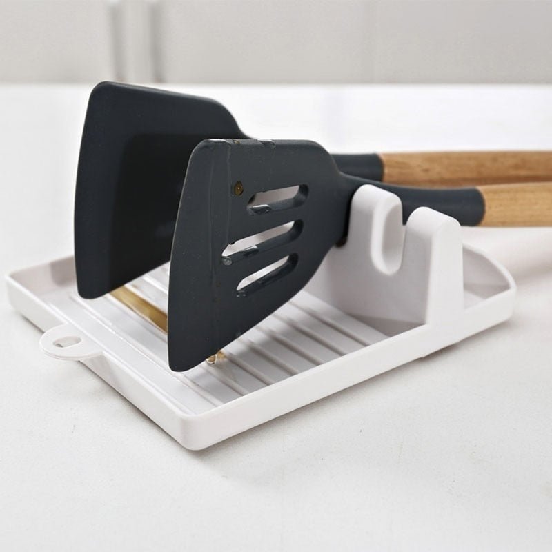 Non-Slip Kitchen Utensil Holder — Spoon & Spatula Rack - NovaNest