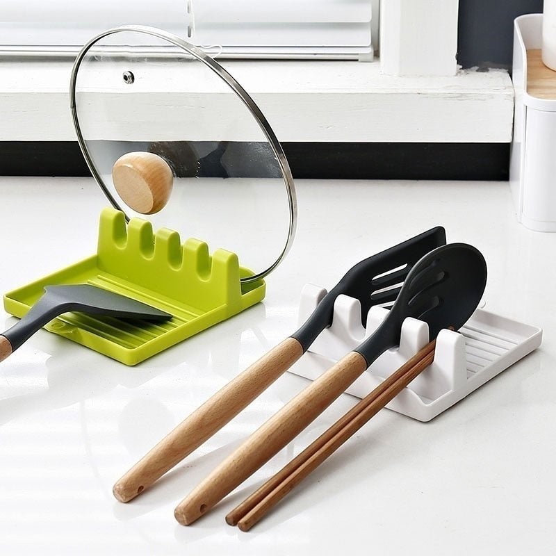 Non-Slip Kitchen Utensil Holder — Spoon & Spatula Rack - NovaNest