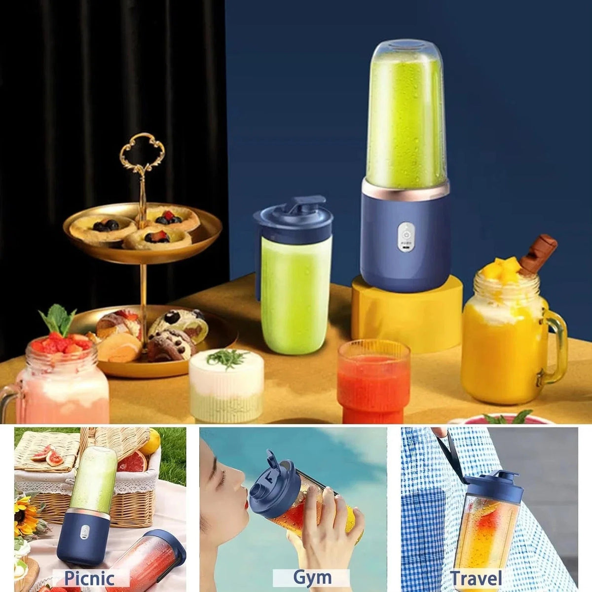 Portable USB Mini Juicer — Blend Fresh Smoothies Anywhere - NovaNest