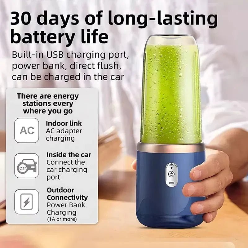 Portable USB Mini Juicer — Blend Fresh Smoothies Anywhere - NovaNest