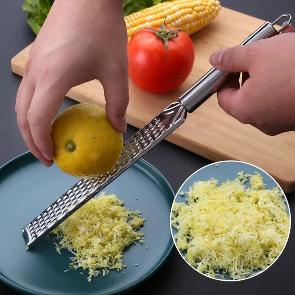 Stainless Steel Kitchen Grater — Lemon, Cheese & Spice - NovaNest