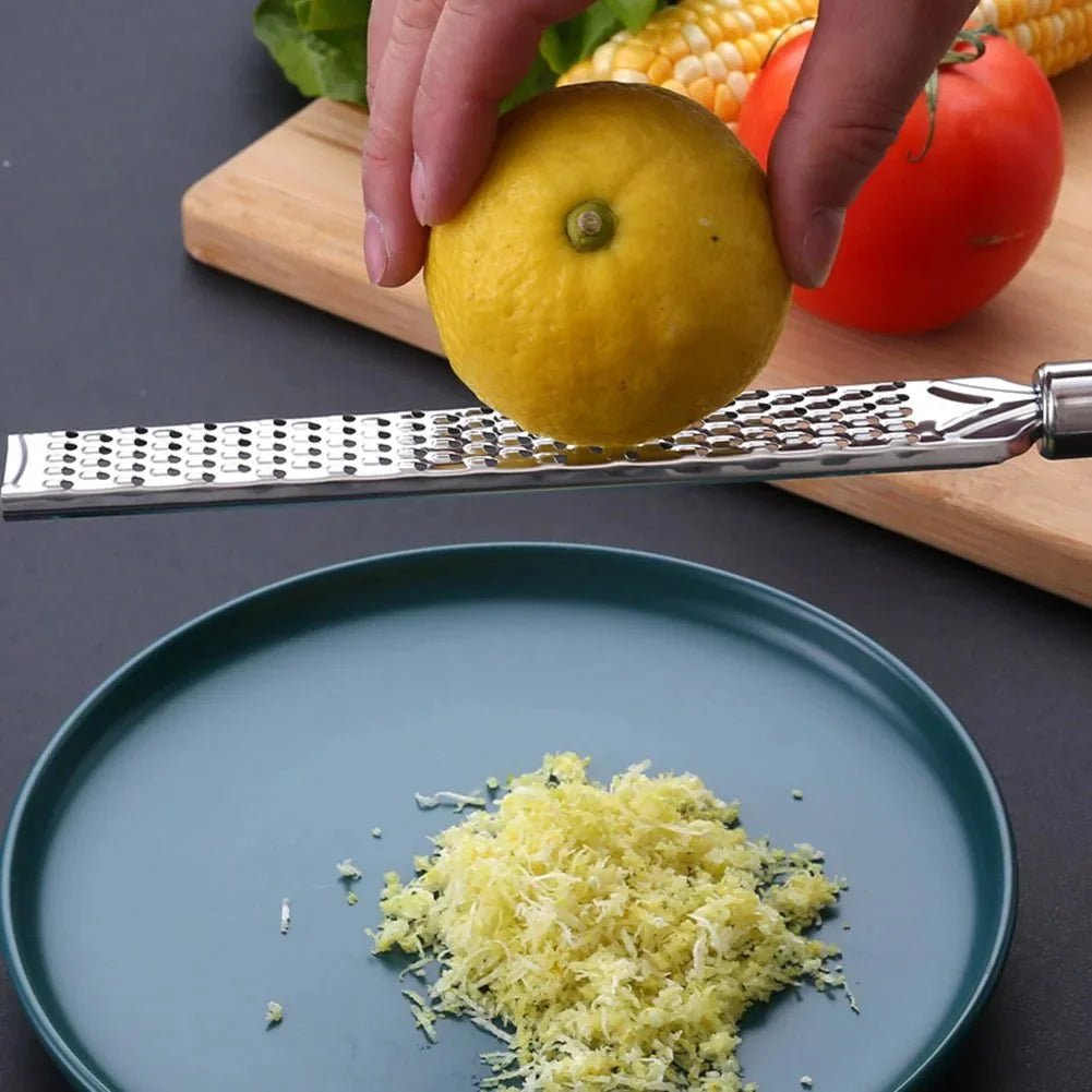 Stainless Steel Kitchen Grater — Lemon, Cheese & Spice - NovaNest